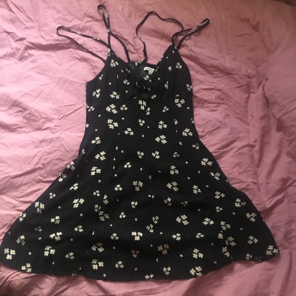 American eagle floral knot tied dress